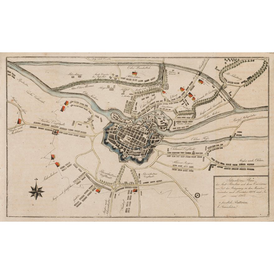 Situations-plan der Stadt Breslau und ihrer Environs…