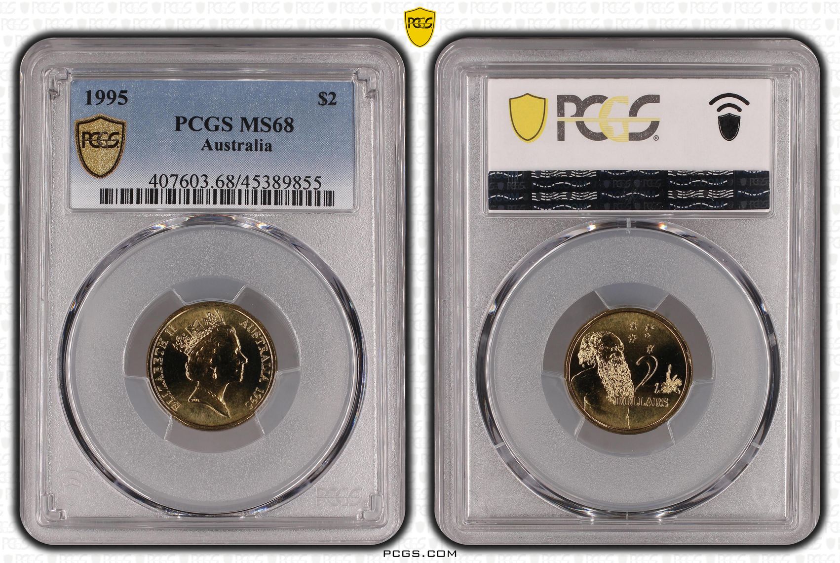 1995 Australia Two Dollar, $2 PCGS - MS68 POP 10/0 -855