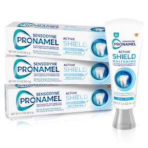 SENSODYNE PRONAMEL ACTIVE SHIELD WHITENING ENAMEL TOOTHPASTE, COOL MINT - 3.4 OUNCES X 1