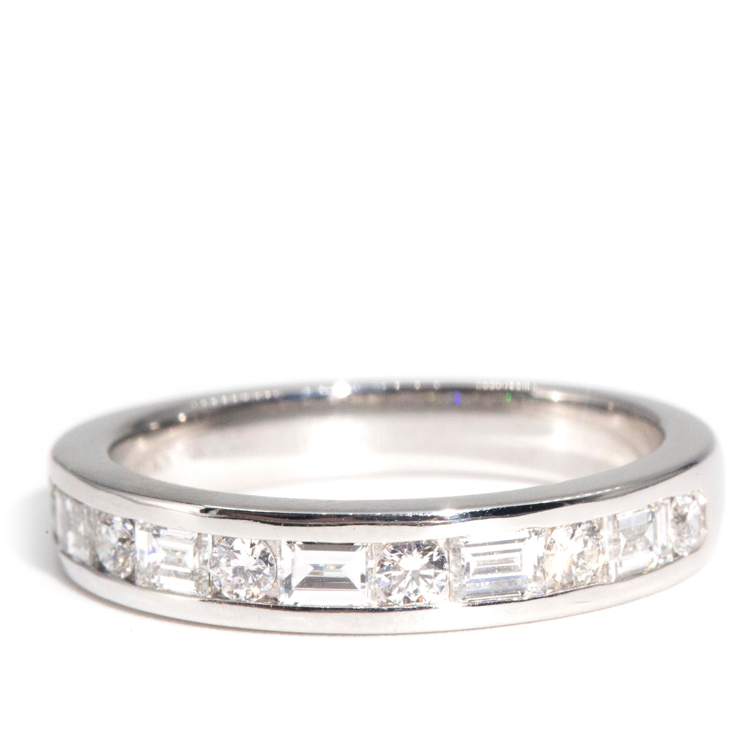 2481 · Tiffany & Co. Diamond & Platinum Band Ring