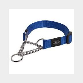 Rogz - 8mm Luna Adjustable Dog H-Harness - Blue - Diamante Bling Leather-style finish Funky Colours -51728/626 B1 (S8) SB