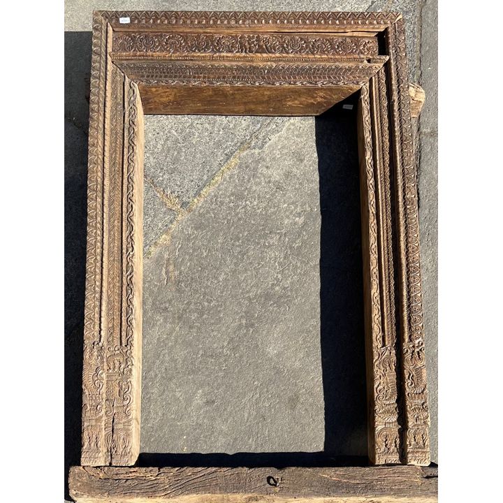 INDIAN HEAVILY CARVED DOOR FRAME