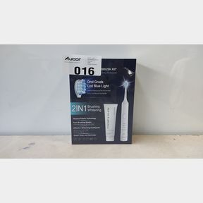 SONIC TECHNOLOGY ELECTRIC LED TOOTHBRUSH WITH HP 3 WHITENING TOOTHPASTE - 2-IN-1 BRUSHING AND TEETH WHITENING KIT