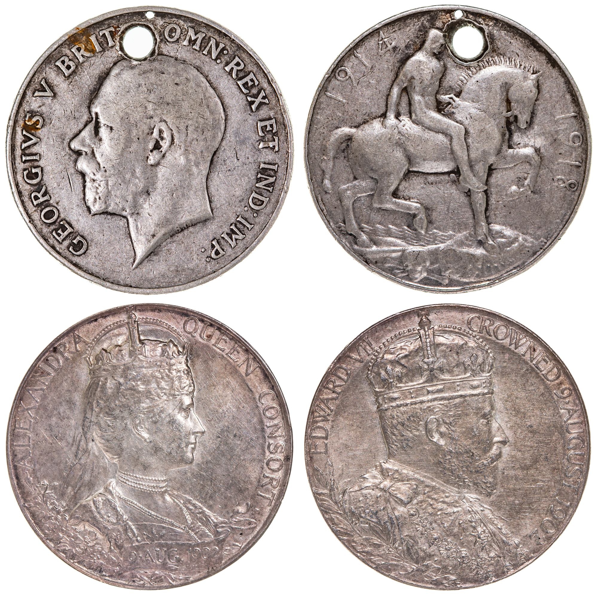 Great Britain, Edward VII - George V, Medals, 1902 - 1918, Fine - UNC