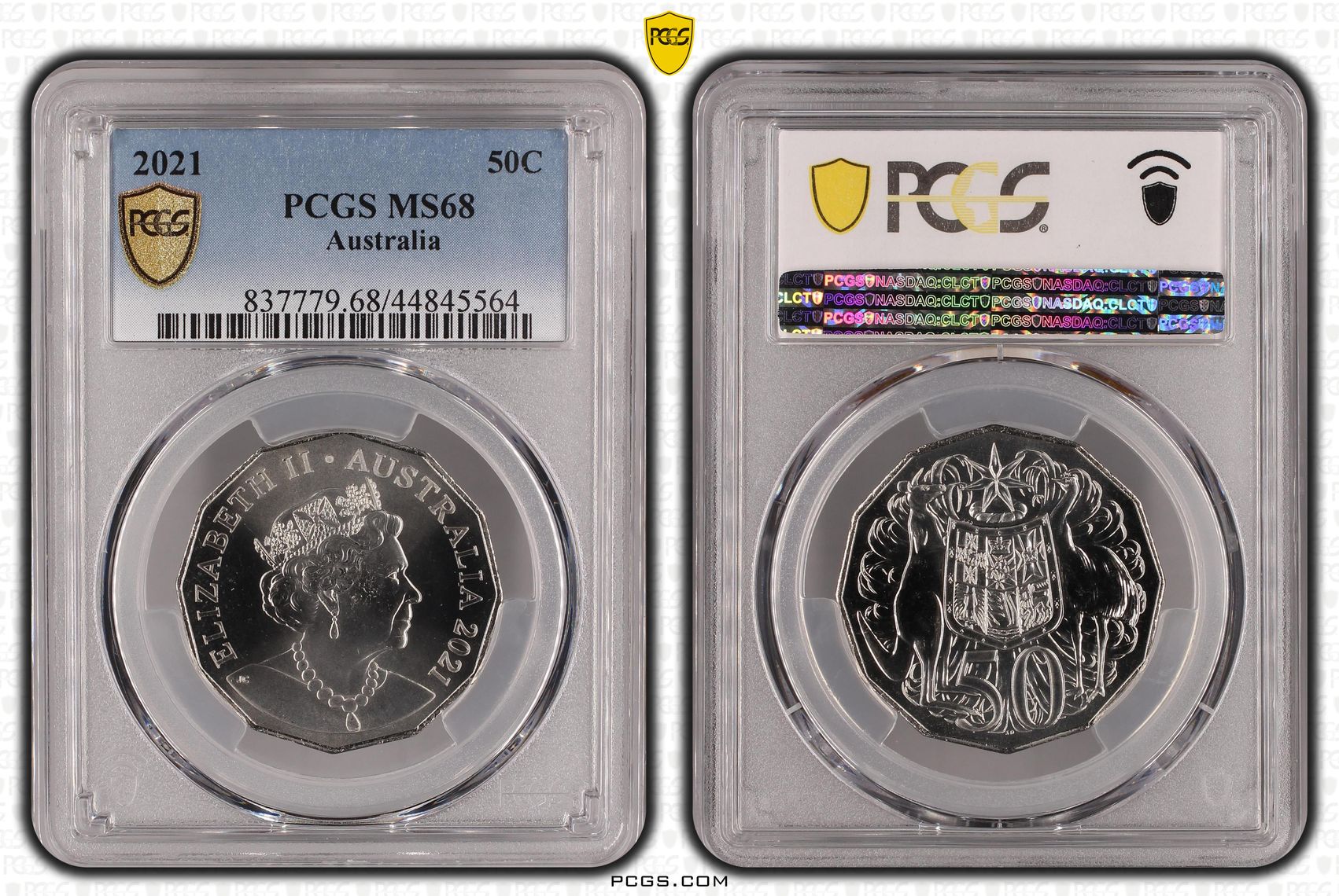 153 · Fifty Cent, 2021, PCGS MS68
