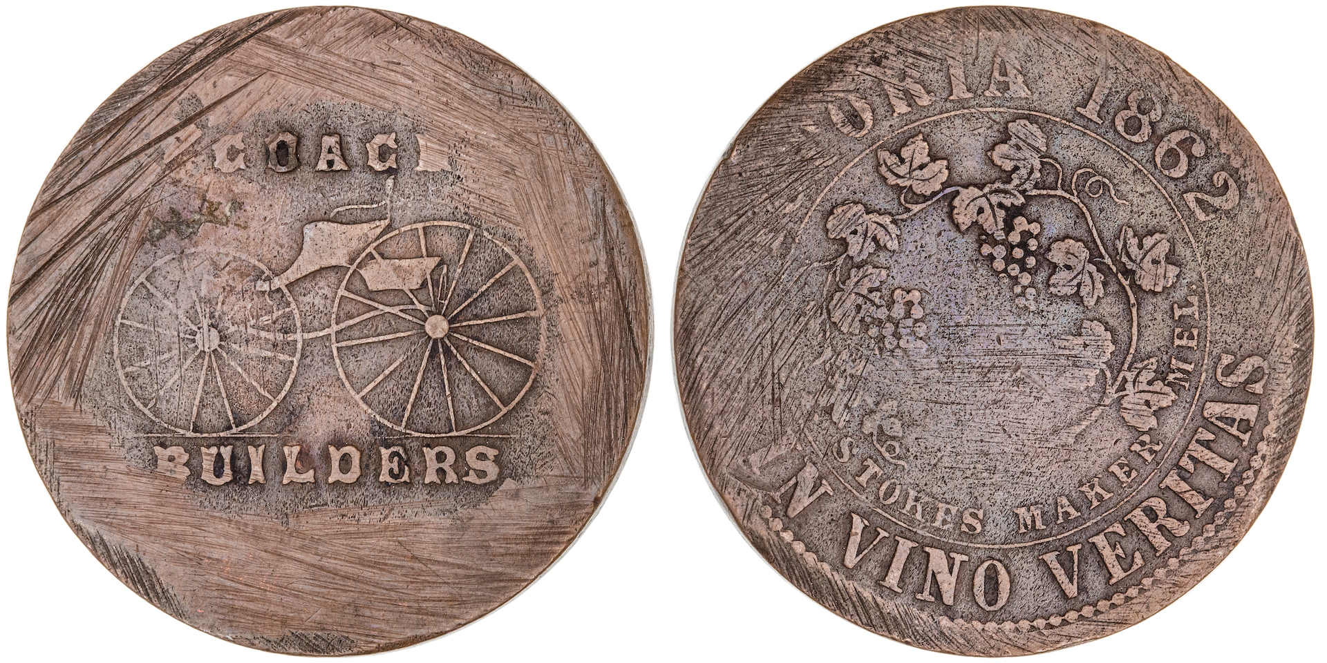 Melbourne, Victoria, Miller Brothers, Penny, 1862, VG