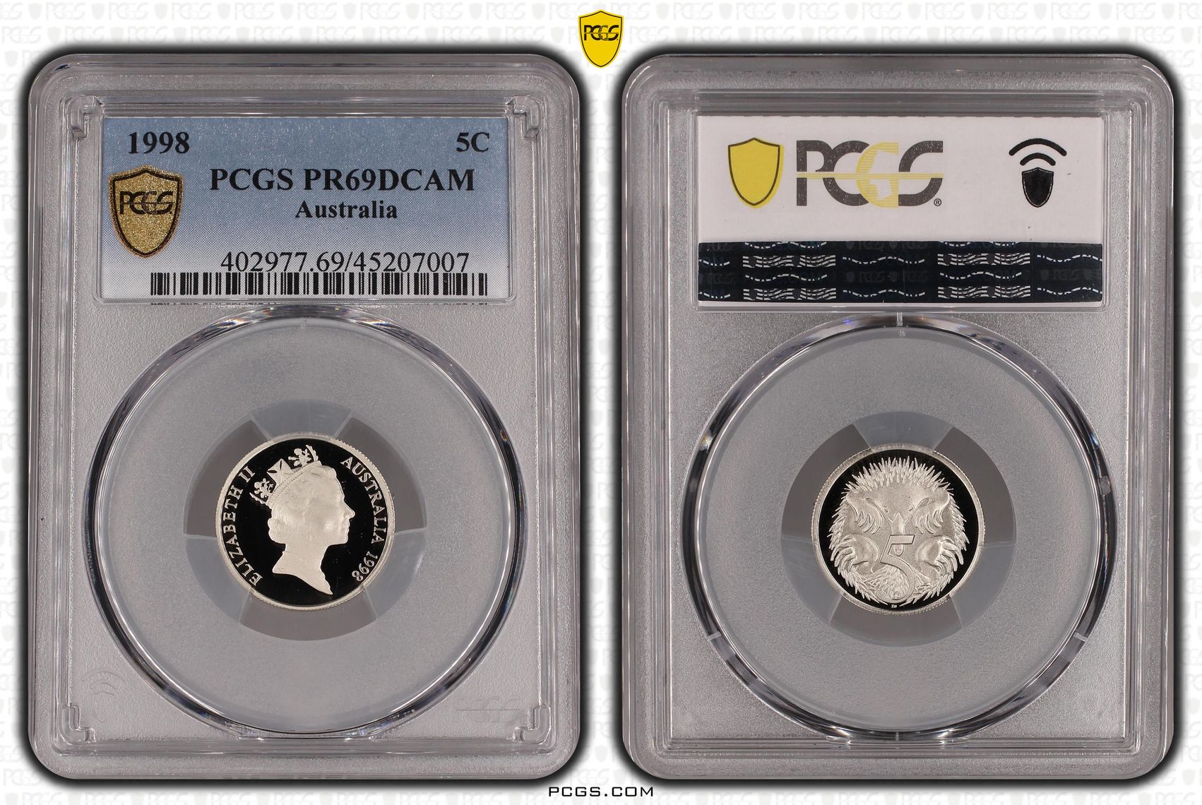 Five Cent, 1998, PCGS PR69DCAM