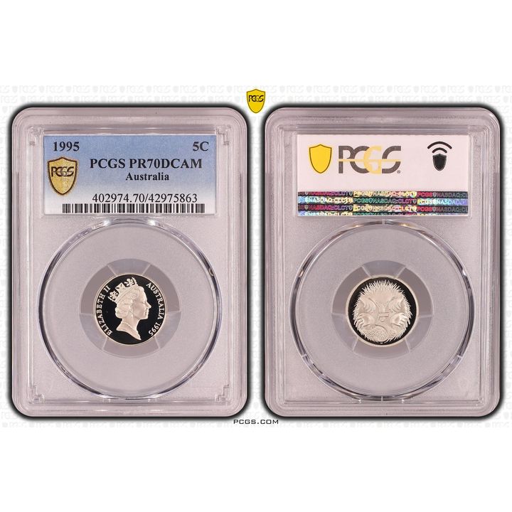 Elizabeth II, Five Cent, PR70DCAM , 1995 PCGS POP - 25/0