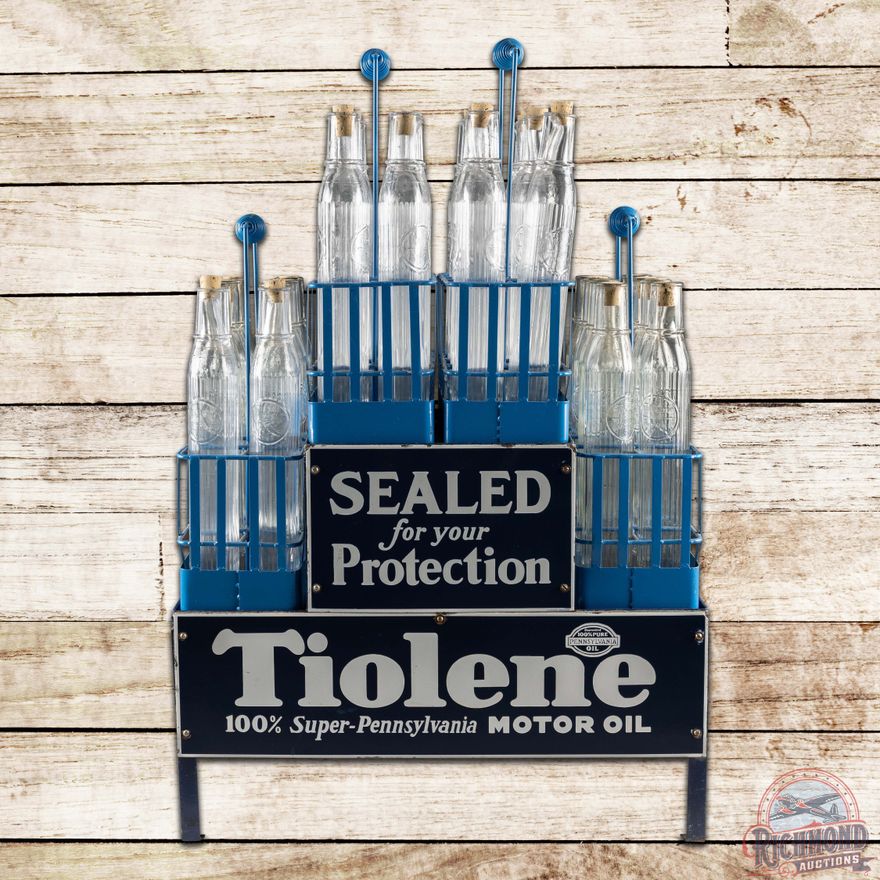 Tydol Oil Rack Fantastic Pure Tiolene Service Station Motor Oil Bottle Display Rack ...