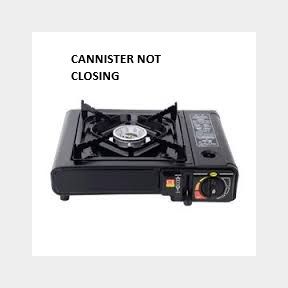 Portable Outdoor Cassette Gas Cooking Stove (CANNISTER NOT CLOSING)- Black - Cassette Cooking Stove - 51748/12194 B3 (S9)