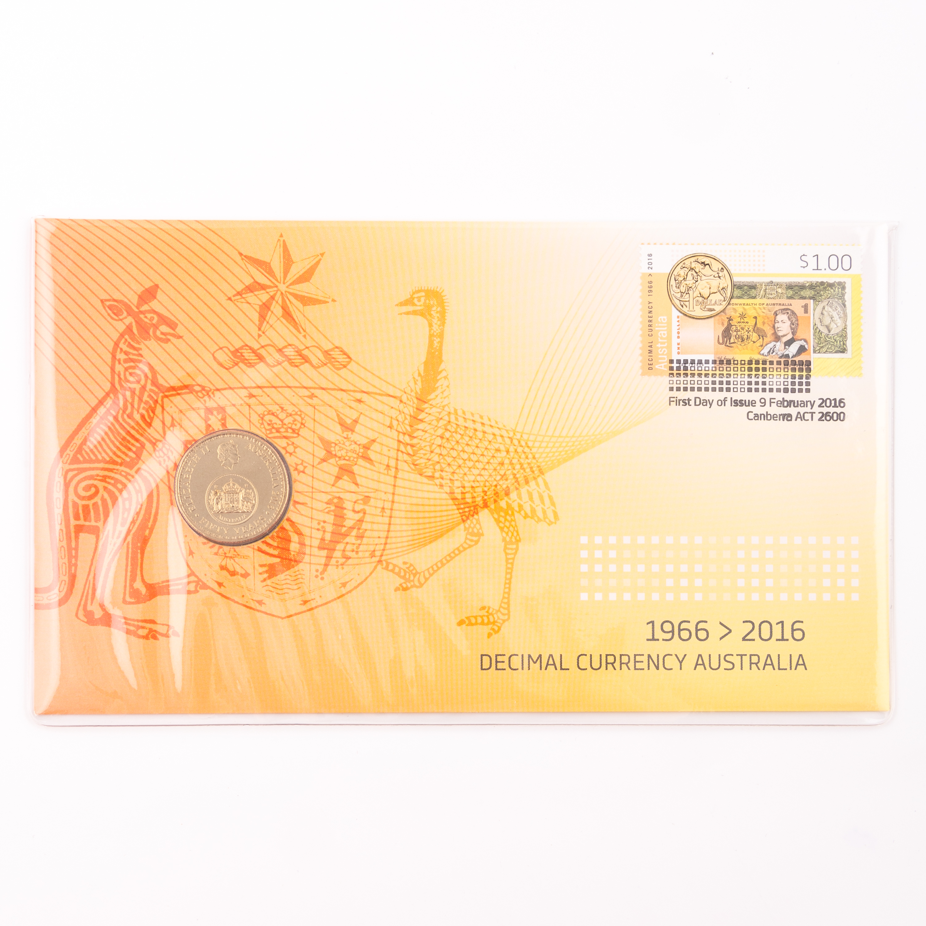 56 · Elizabeth II, Decimal Currency Australia, One Dollar, 2016,  UNC