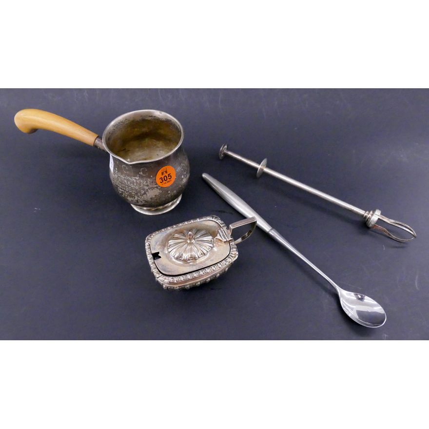 4pc Sterling Handled Sauce Server Etc- 159g
