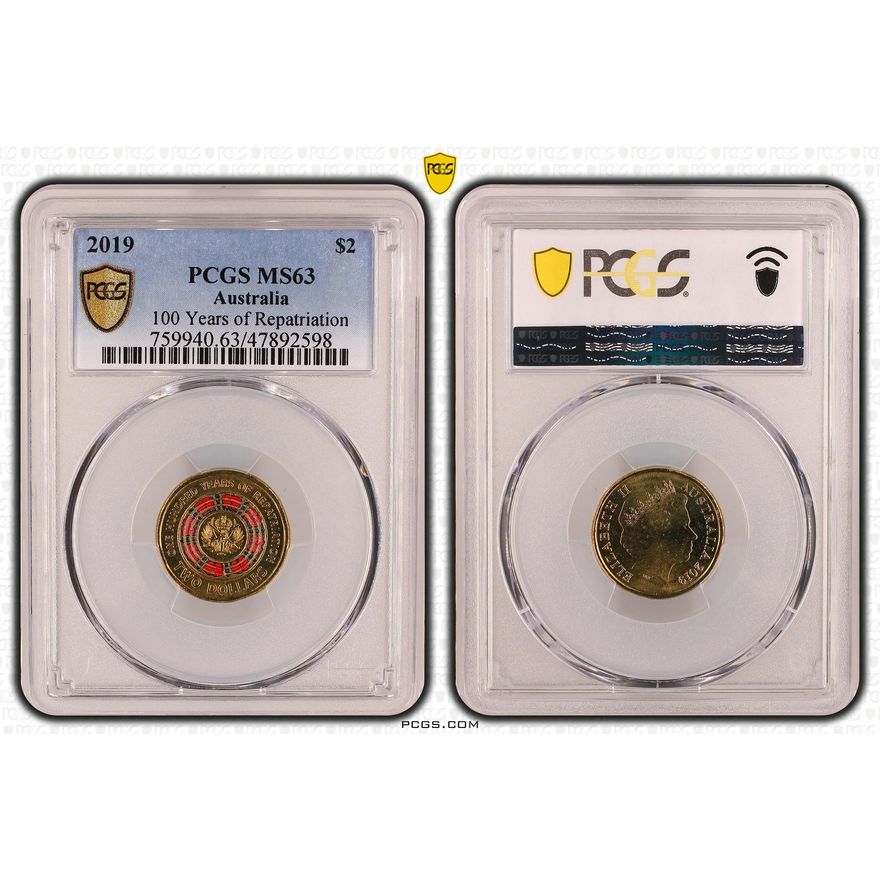 100 Years of Repatriation, Two Dollar, 2019, PCGS MS 63
