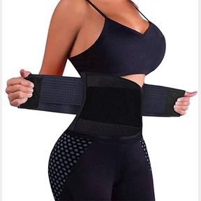 Hot Shaper Power Slimming Body Shaper Waist Trainer Belt Black Black M |