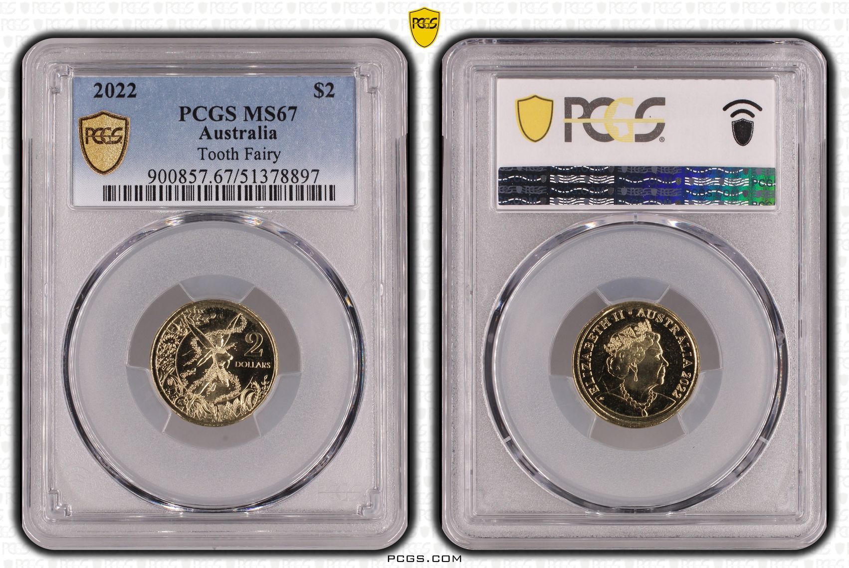 Tooth Fairy, Two Dollar, 2022, PCGS MS67