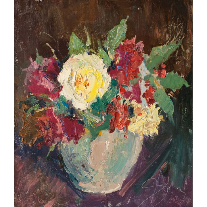Antoni Suchanek | Ogrodowe róże, 1972 r.