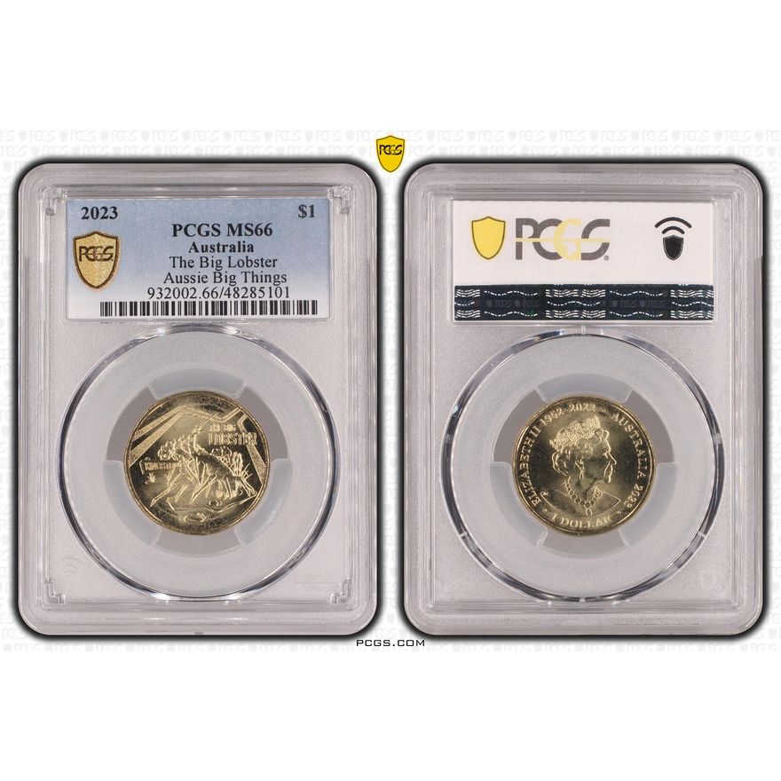 The Big Lobster Aussie Big Things, One Dollar, 2023, PCGS MS66
