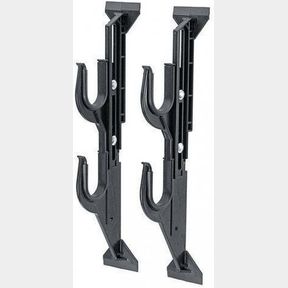9 1/2" TO 16 1/2" ALLEN COMPANY MOLDED TRUCK GUN RACK FOR REAR WINDOW - GUN HOLDER FOR TWO SHOTGUNS, RIFLES, BOWS, OR TOOLS - GUN