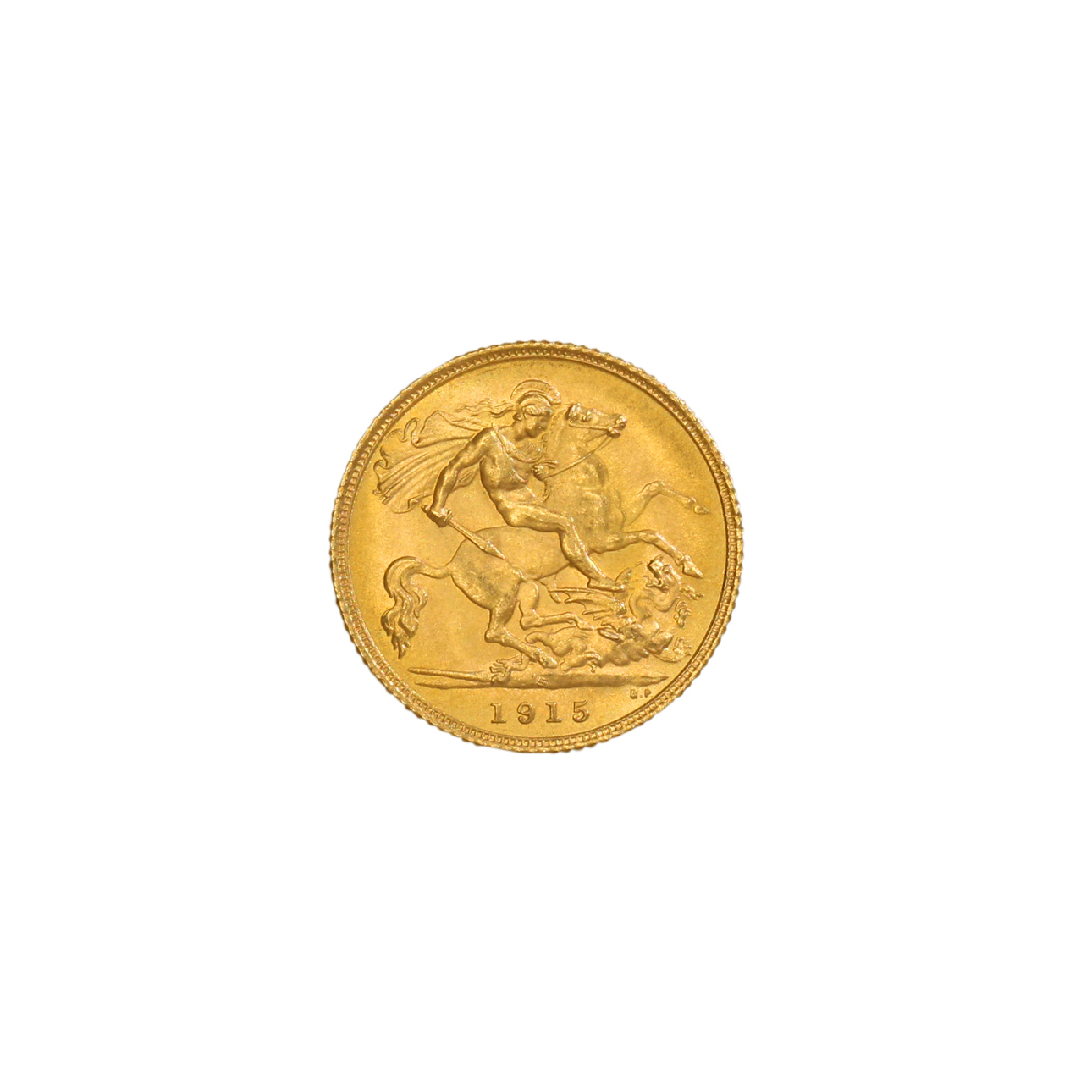 1280. · George V, Half Sovereign, 1915-S, CHU