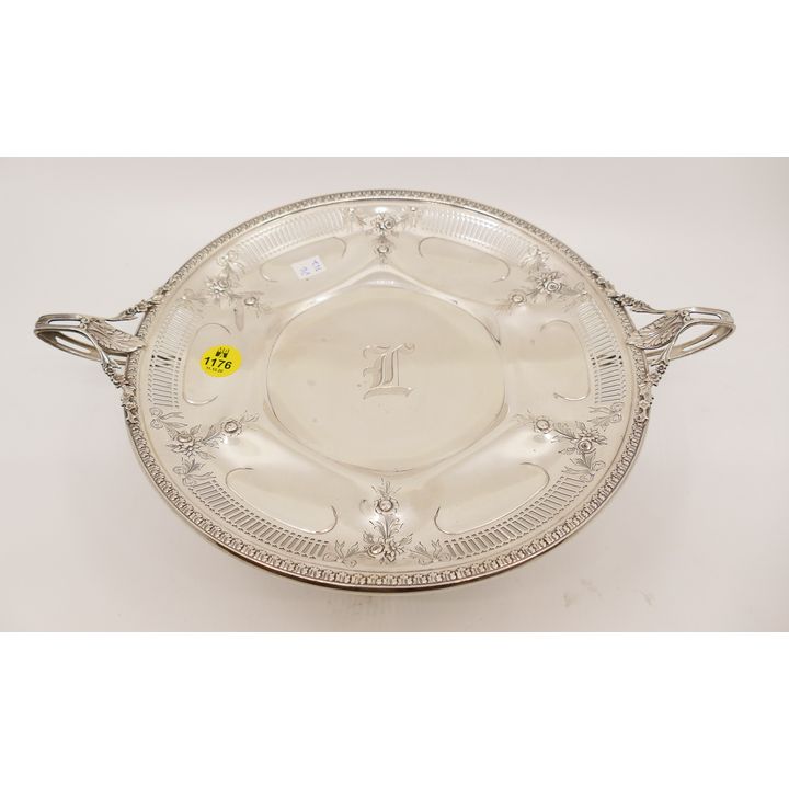 Watson Sterling Floral Pedestal Tray- 12''- 362g