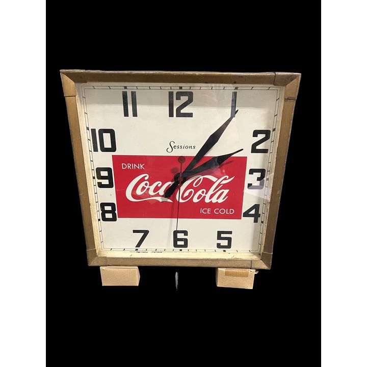 Sessions Drinks Coca Cola Coke Ice Cold Soda Clock