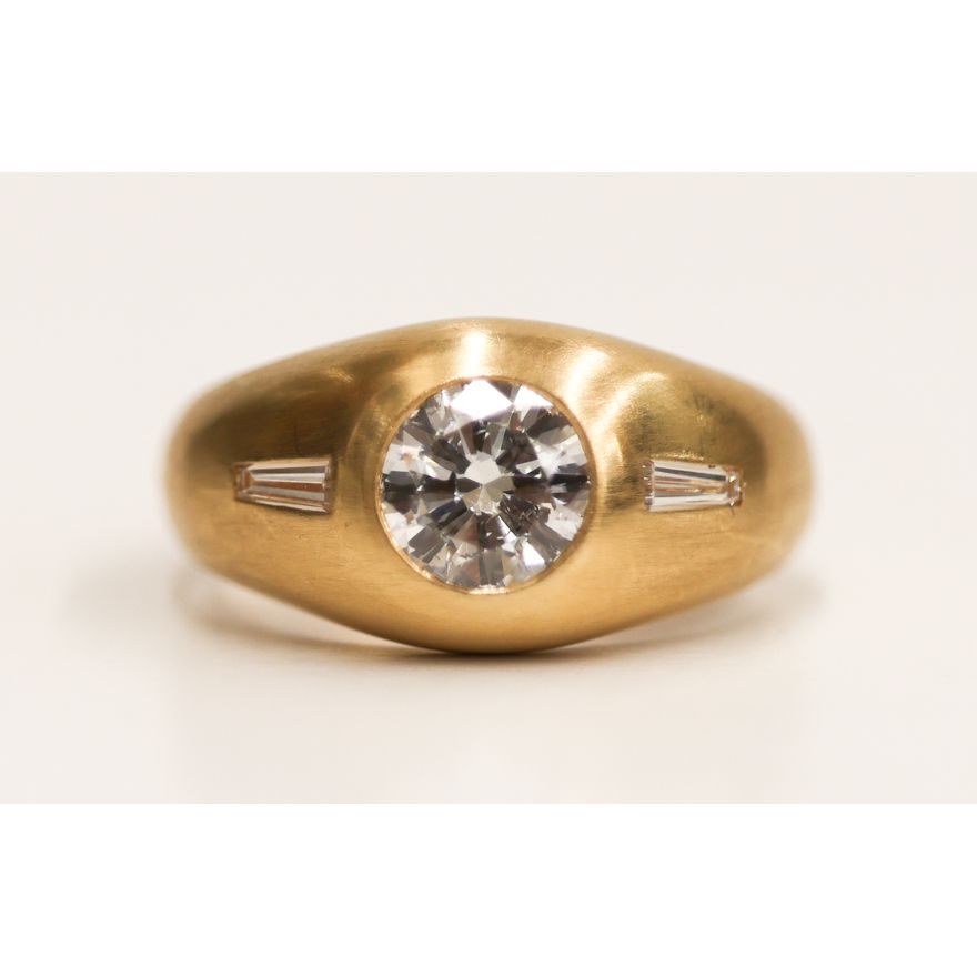 1.48ct Diamond Men's 18k Gold Ring