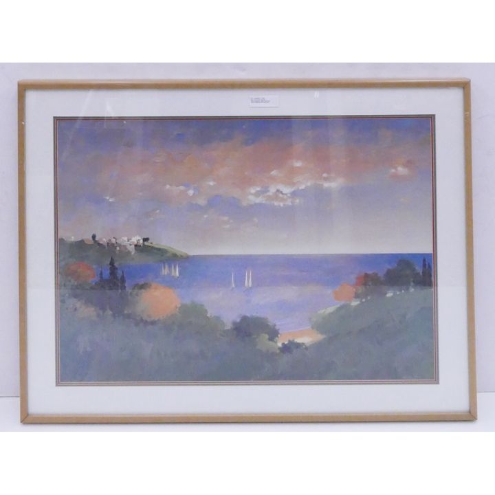 Max Hayslette Coastal Scene Print Framed- 31x41''
