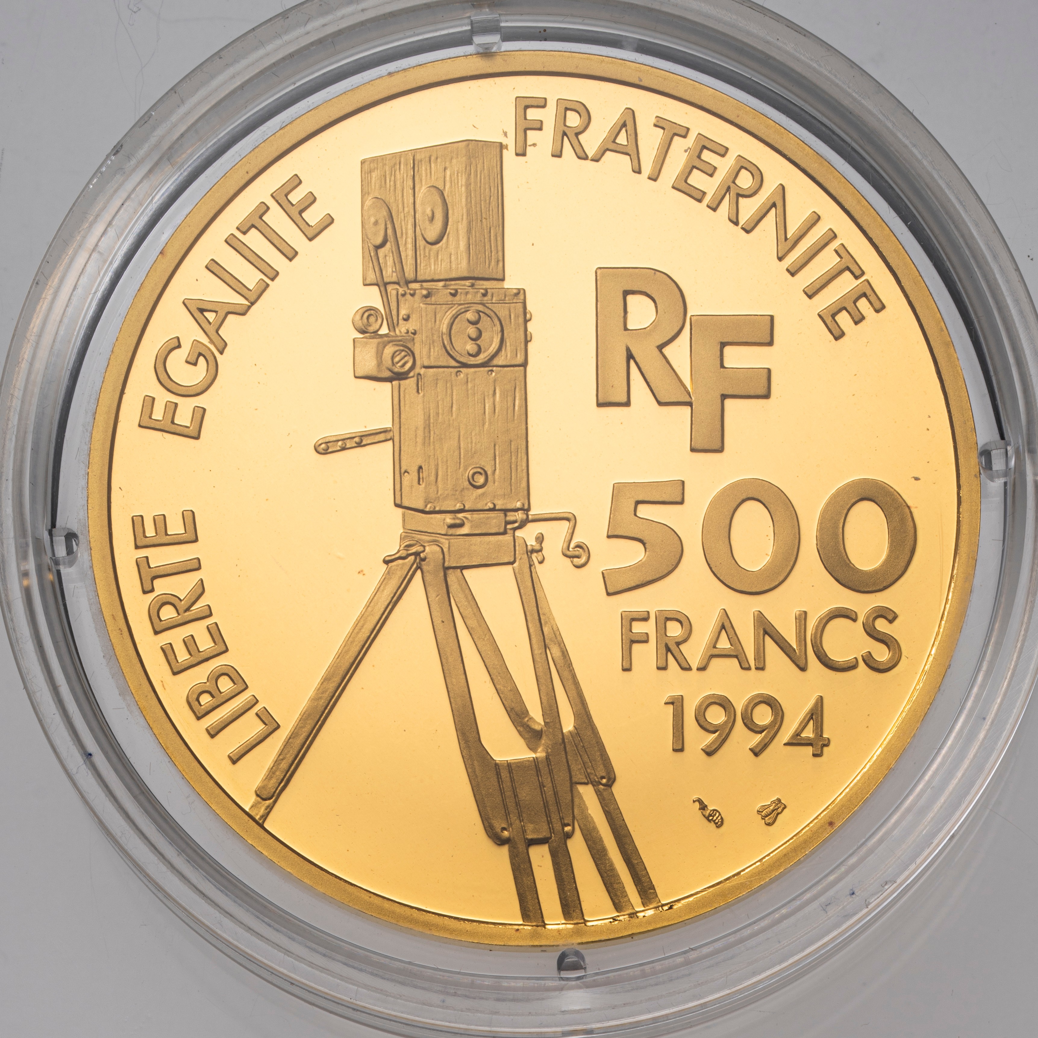 フランス-France. 映画100周年記念 金貨3種揃プルーフセット 1994年