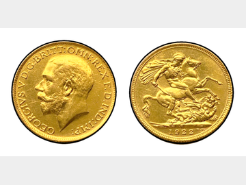 1922 GEORGE V PERTH MINT GOLD SOVEREIGN