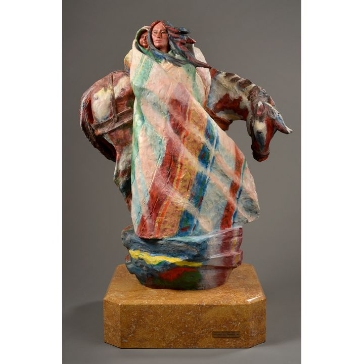 Harry Jackson (1924-2011), Sacajawea with Packhorse