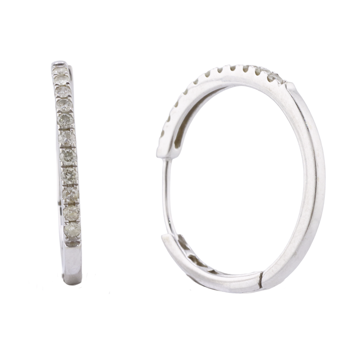 Arracadas con diamantes