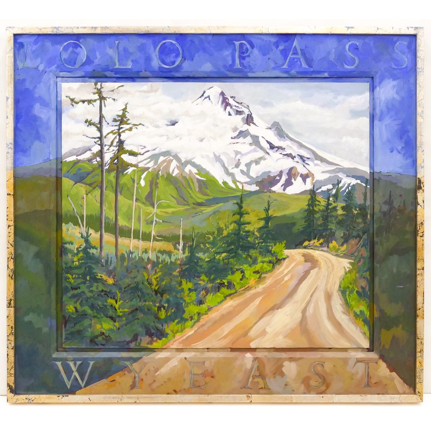 Michael Morano ''Lolo Pass'' 1993-94 Oil on Masonite