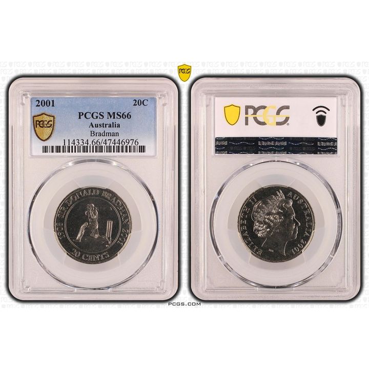 Bradman 20c Coin - MS66