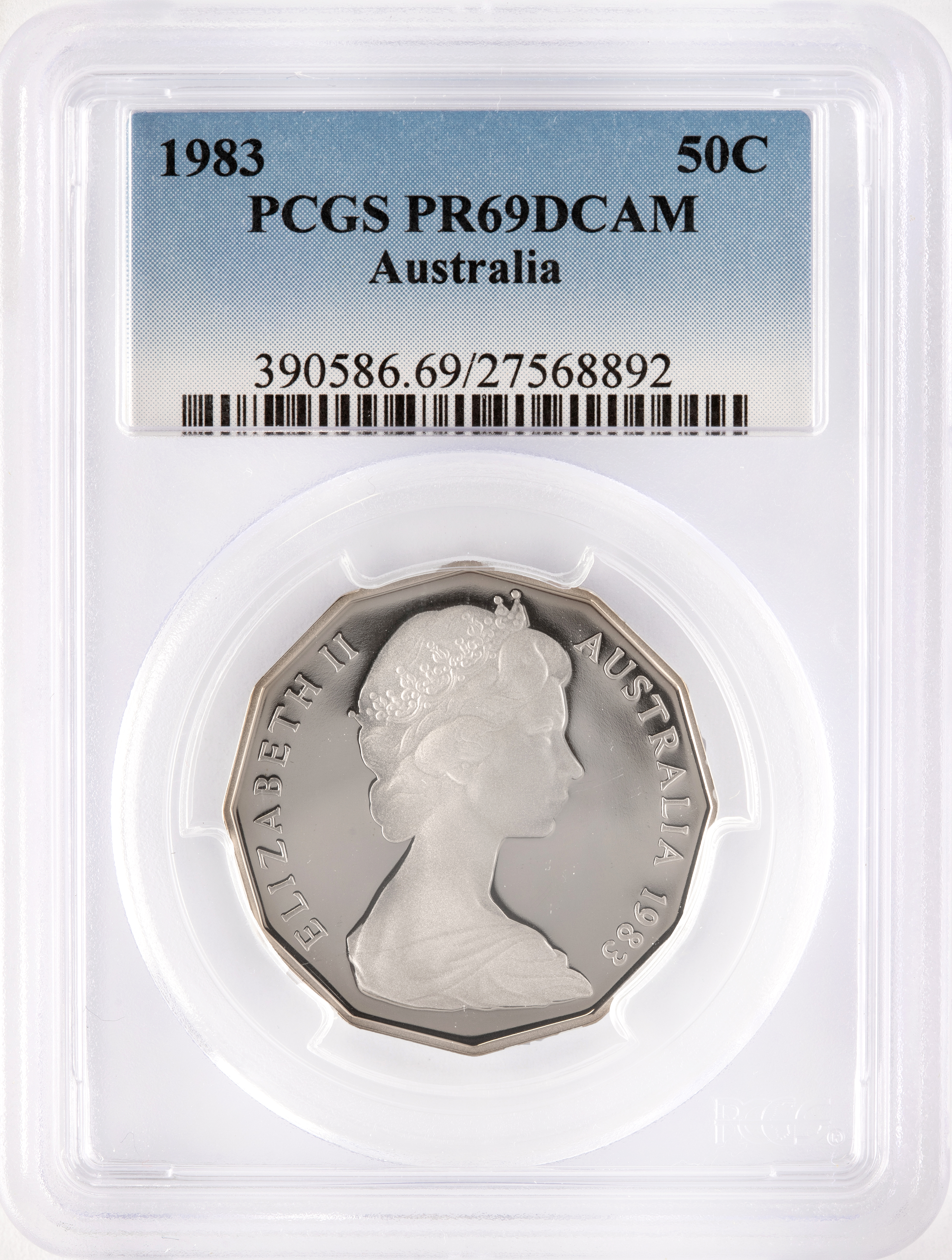 Fifty Cent, 1983, PCGS PR69DCAM