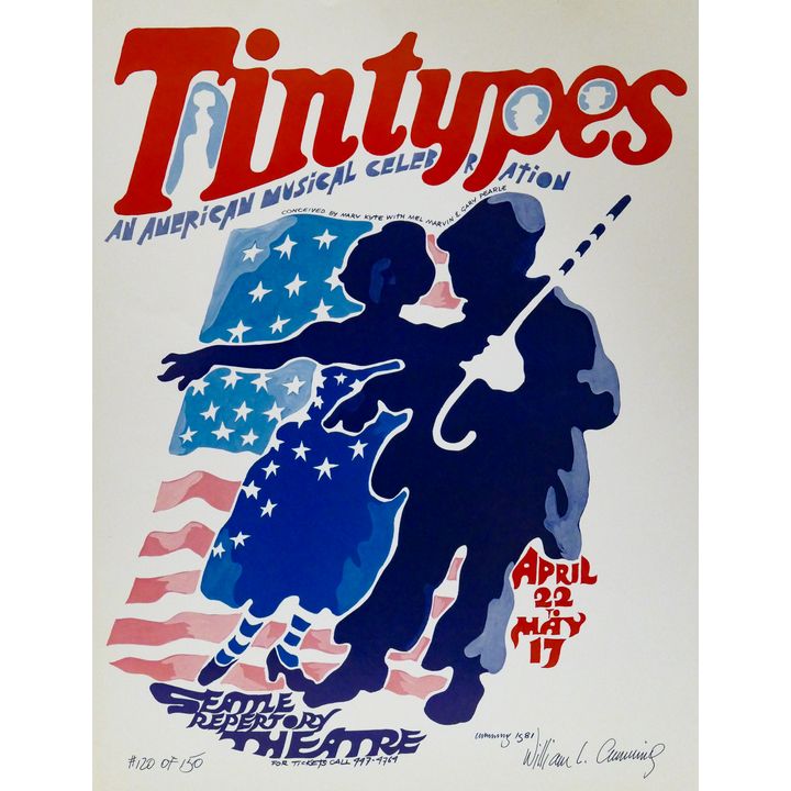 William Cumming ''Tintypes'' 1981 S/N Poster 24''x18''