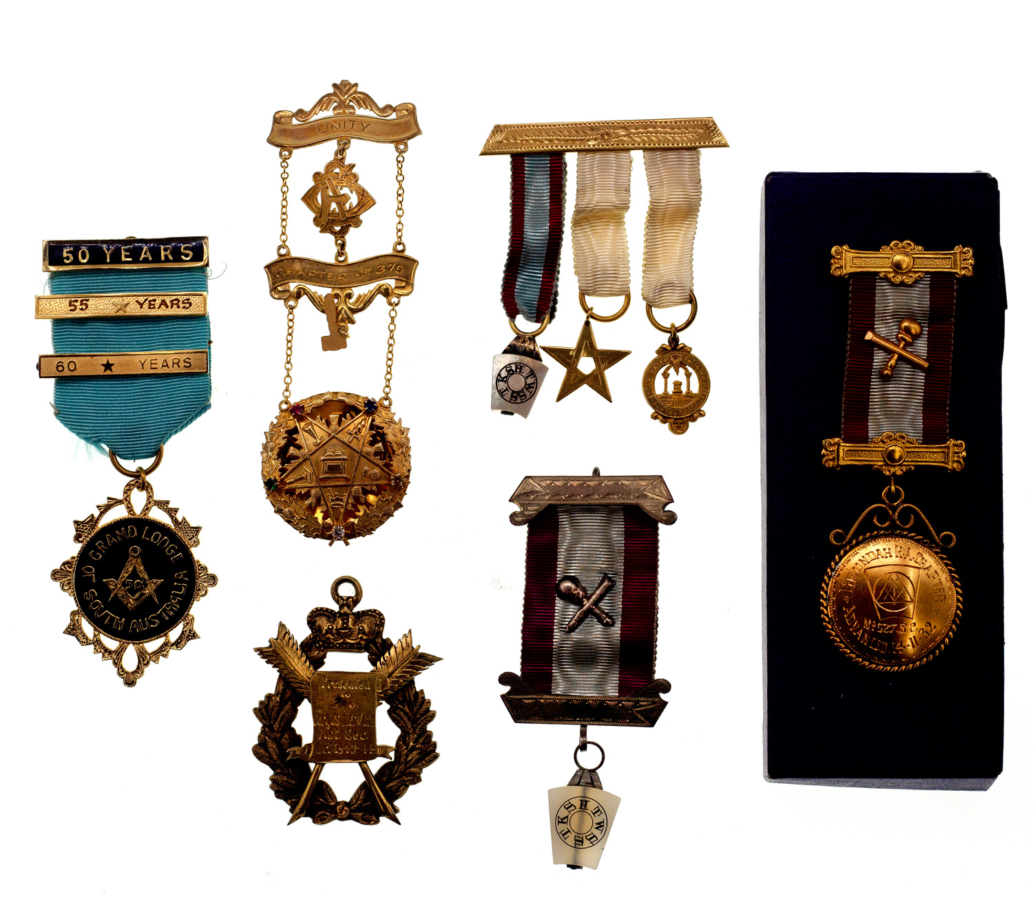 Masonic Lodge Medals, Medals, 1940 - 1970, VGC