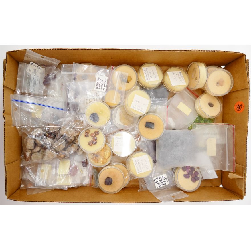 Box Uncut Semi-Precious Stones- Sapphires, Topaz, Garnets, Peridot, Etc