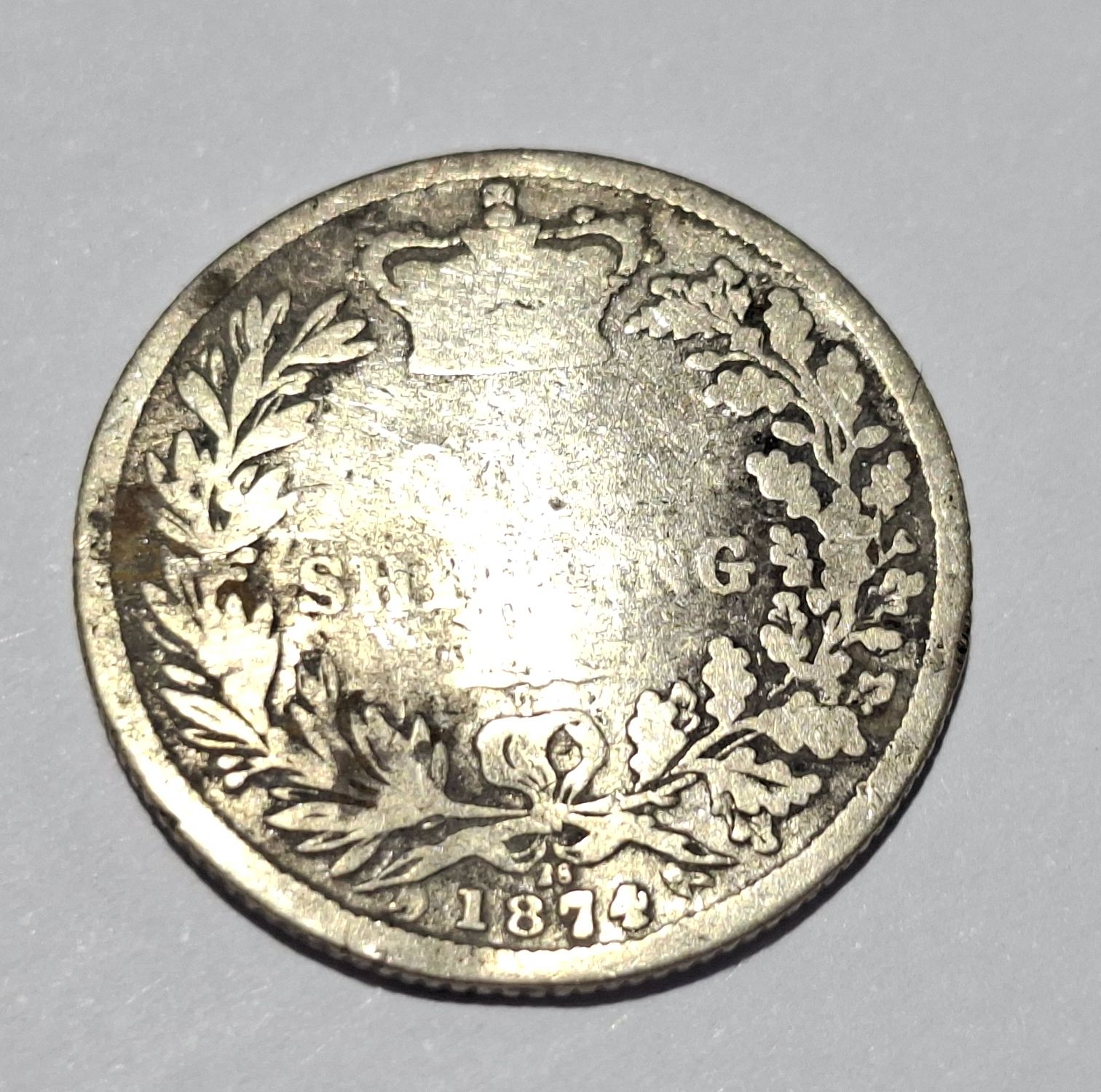 1874 British Shilling