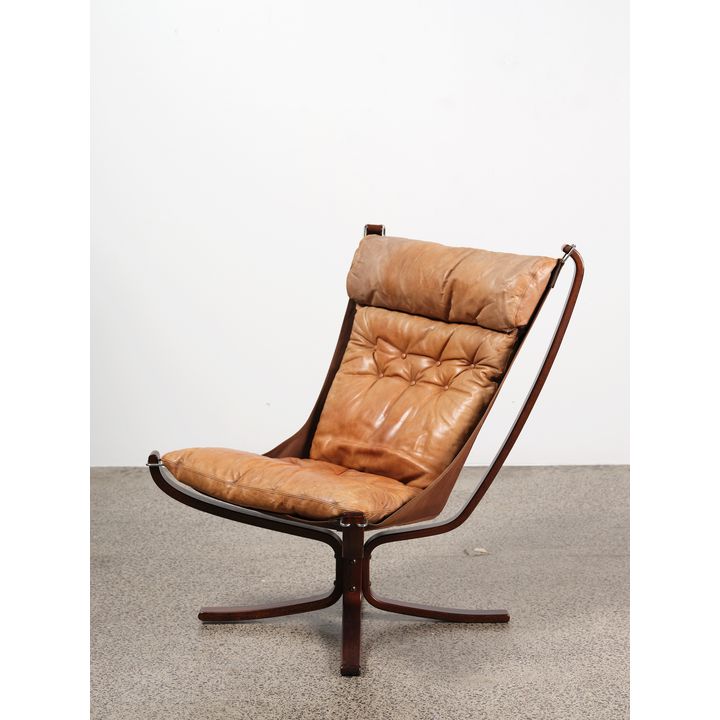 Sigurd Resell (Norway, 1920 - 2010) for Vatne Mobler of Norway - Highback ‘Falcon’ chair