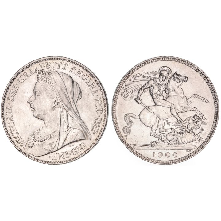Great Britain, Victoria, Crown, 1900, aUNC