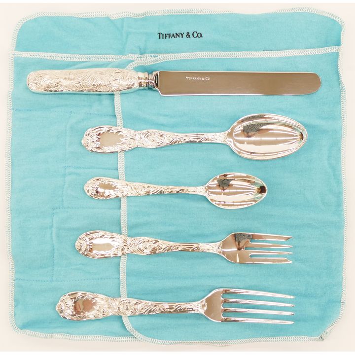 40pc Tiffany & Co. ''Chrysanthemum'' Sterling Flatware