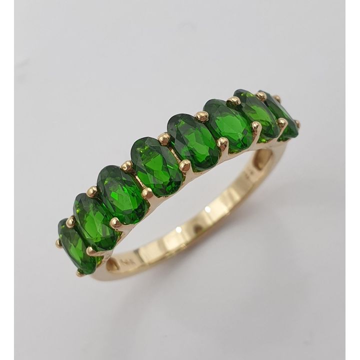 14k Y/G Chrome Diopside Ring