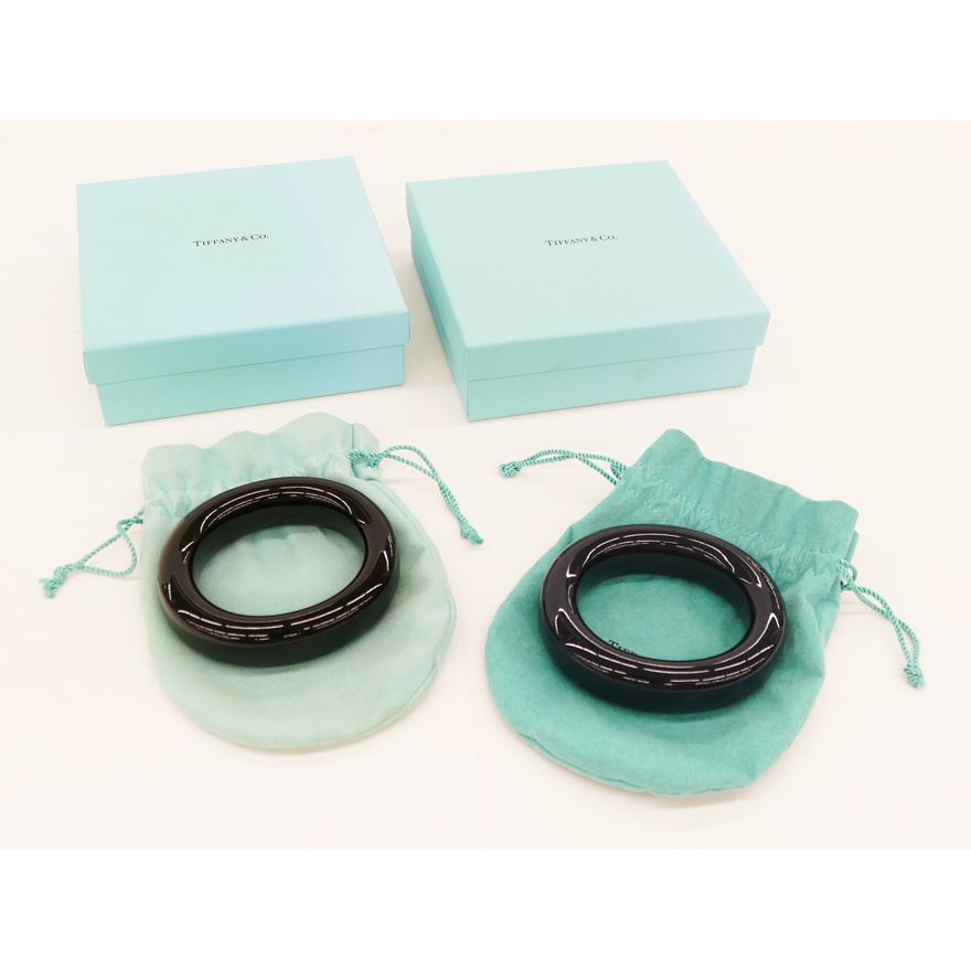 2pc Tiffany & Co. Elsa Peretti Lacquered Bangles