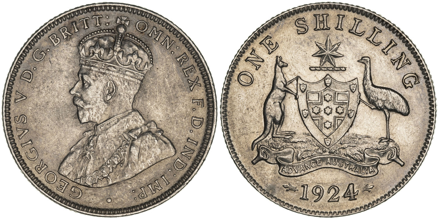George V, Shilling, 1924, EF