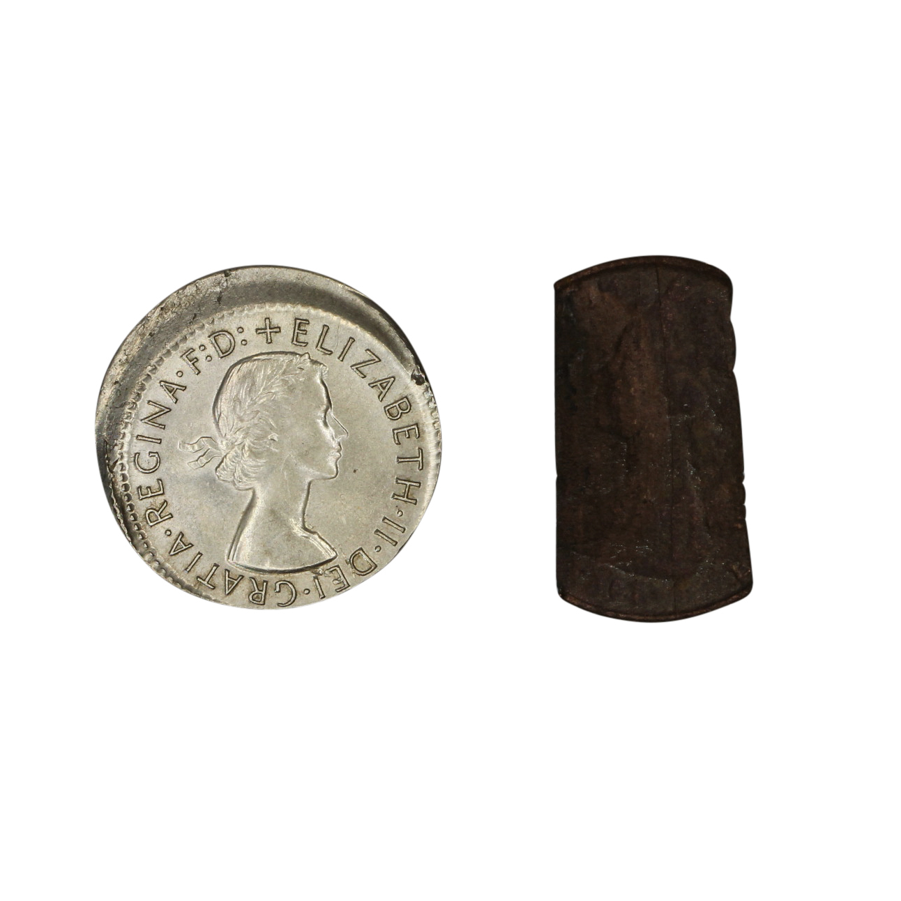 856. · Pair, Sixpence, 1956, aUNC
