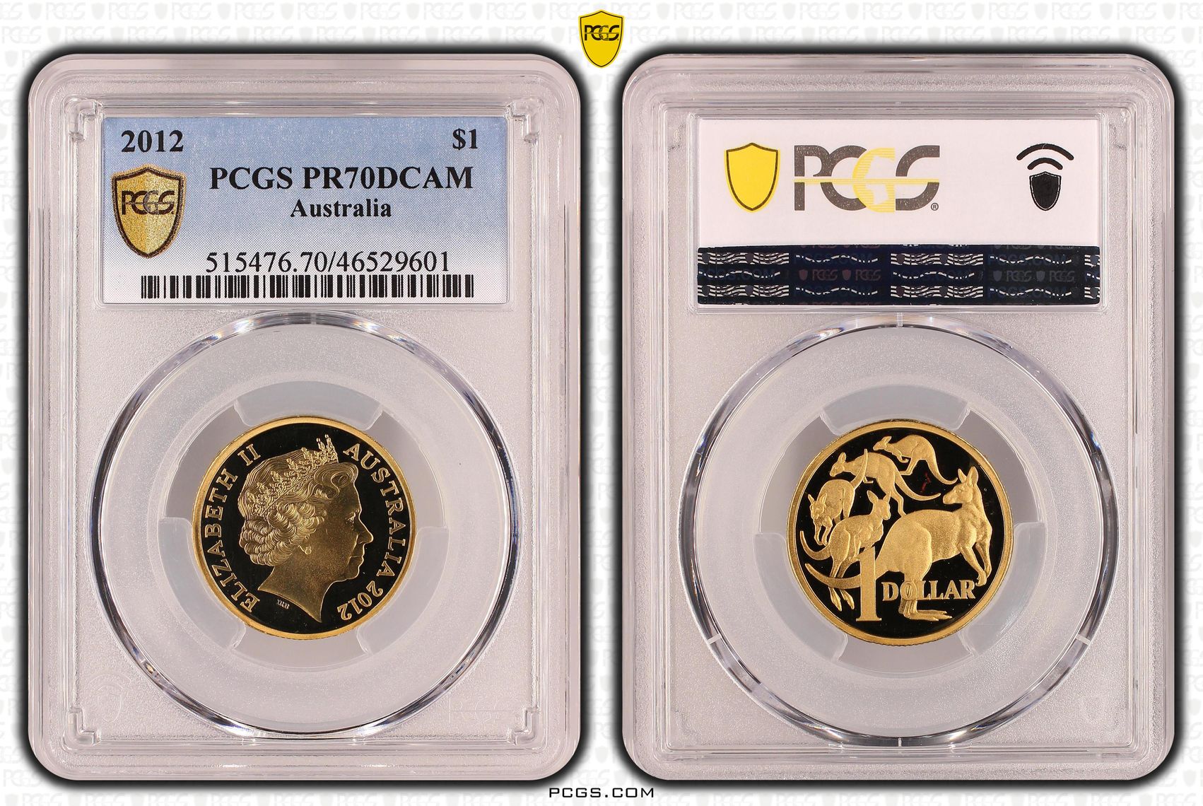 Top pop, One Dollar, 2012, PCGS PR70DCAM