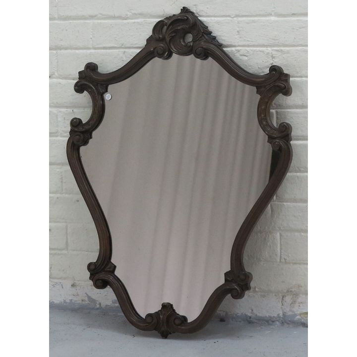 CARVED WOOD FRAMED MIRROR