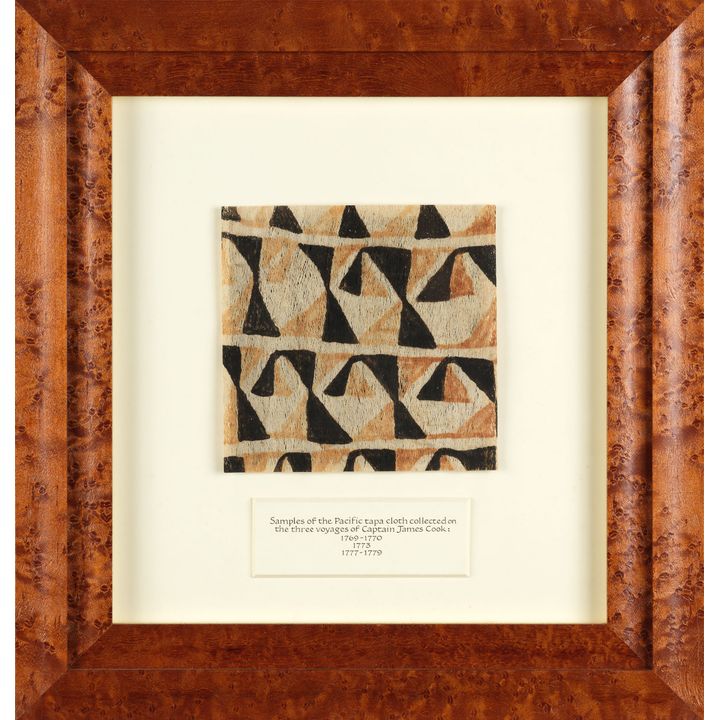 Captain James Cook 'Samples of the Pacific tapa cloth '