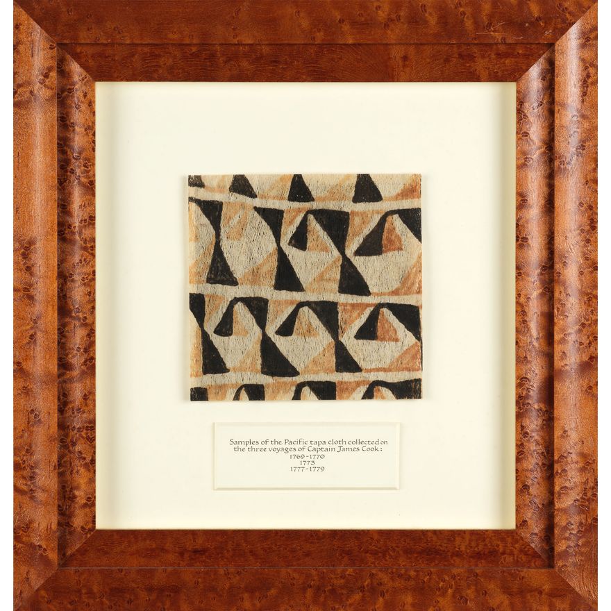 Captain James Cook 'Samples of the Pacific tapa cloth '