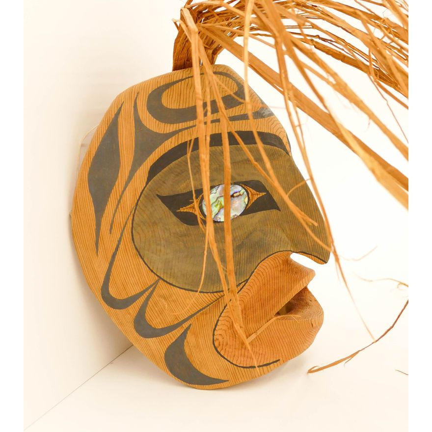 C. Wade Greene Cedar Bird Portrait Mask